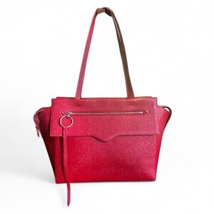 🎄 NWT Rebecca Minkoff Red Gabby Tote – Holiday Saffiano Leather Glam Gift 🎁✨